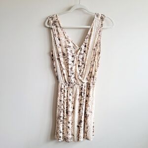 L*Space Animal Print Cut Out Back Mini Dress